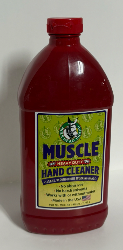 Mule Head Brand Muscle Heavy Duty Waterless Hand Cleaner 48oz - The Tool Store