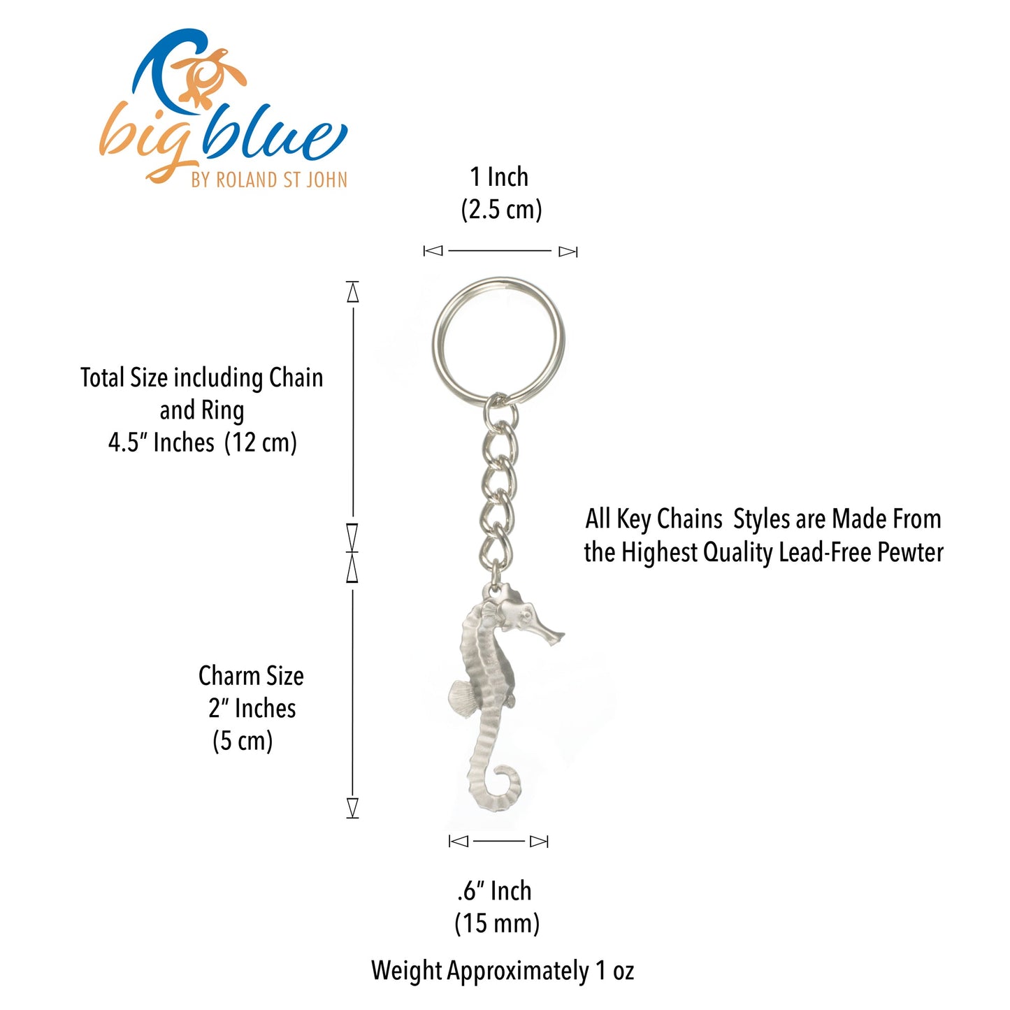 Seahorse Keychain for Women and Men- Seahorse Gifts for Women, Seahorse Key Ring, Seahorse Charm, Gifts for Ocean Lovers, Sea Life Keychain - The Tool Store