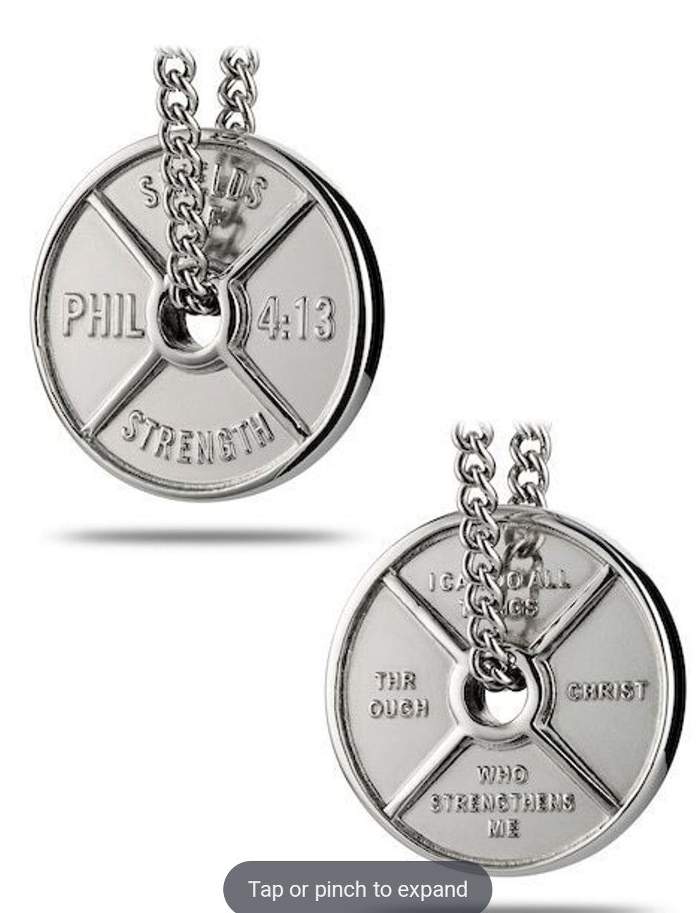 Men's High Relief Weight Plate Necklace-Phil - The Tool Store