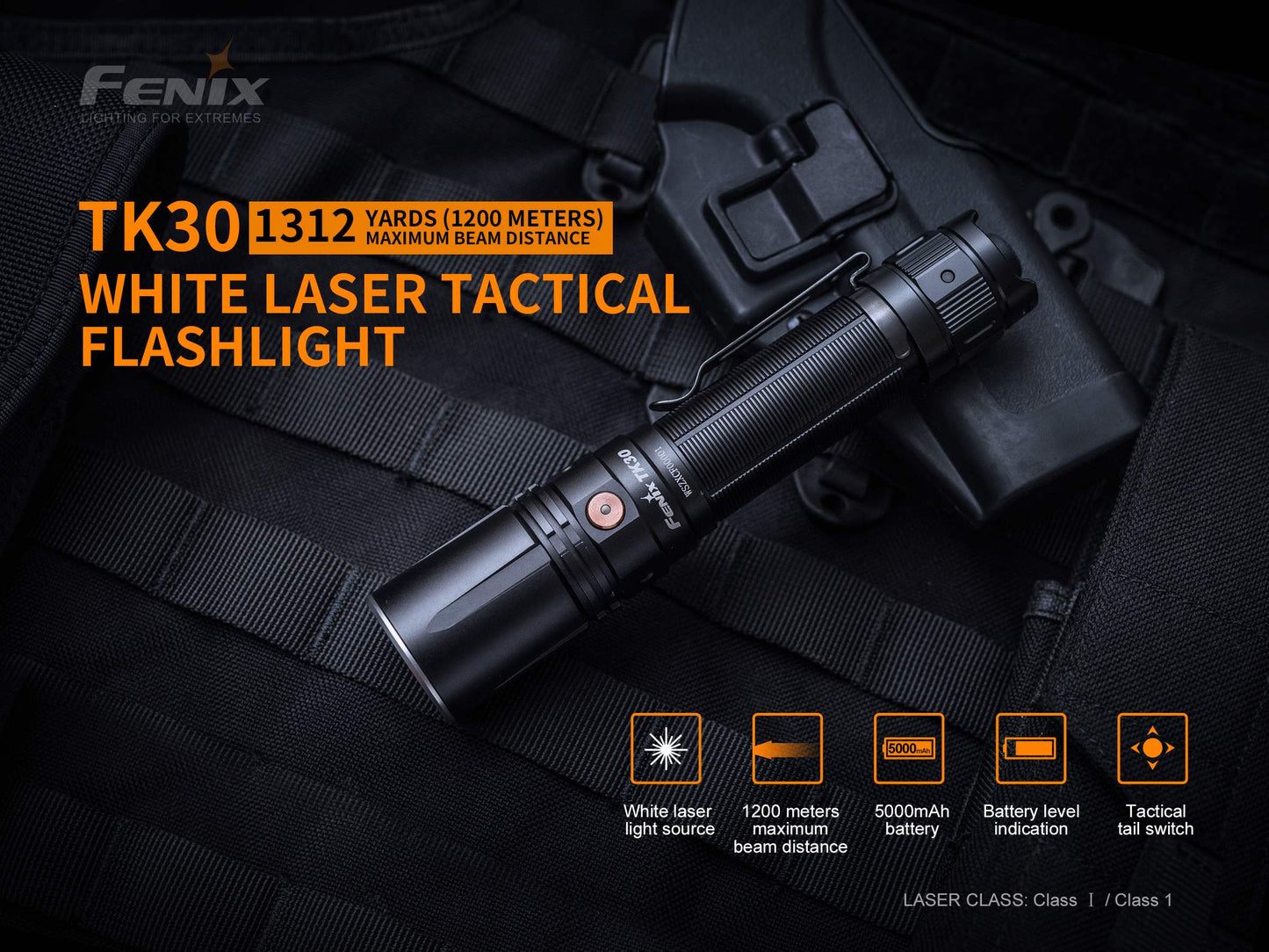 Fenix TK30 White Laser LED Flashlight - The Tool Store