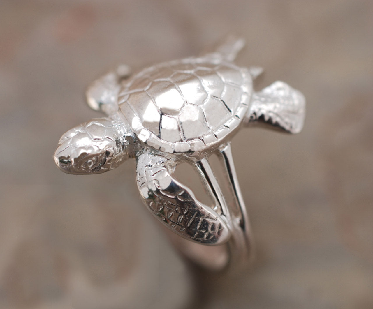 Turtle Ring, Sterling Silver Turtle Ring- Baby Hatchling Sterling Silver Ring, Rings for Scuba Divers - The Tool Store