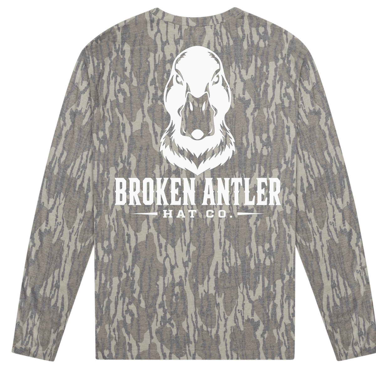 Broken Antler Hat Co.-Mad Duck Long Sleeve Shirt Mossy Oak Bottomland
