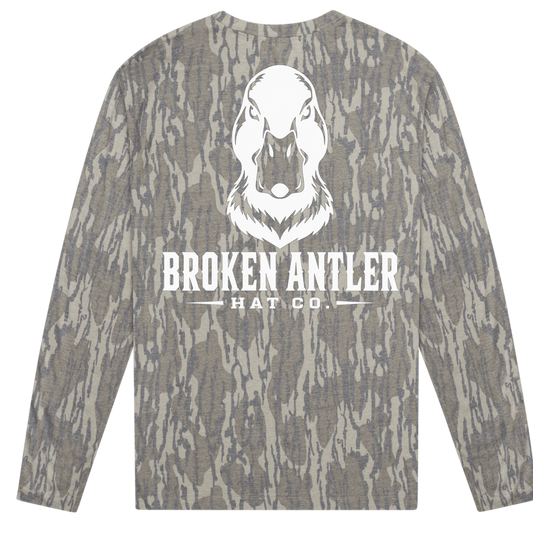 Broken Antler Hat Co.-Mad Duck Long Sleeve Shirt Mossy Oak Bottomland