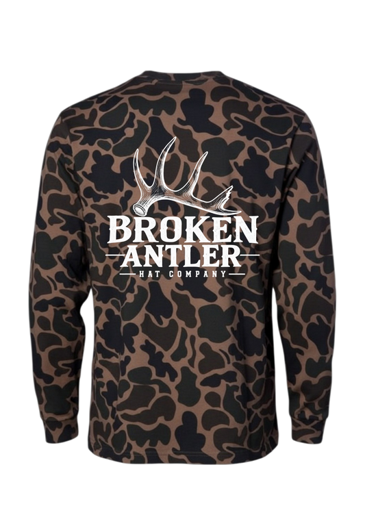 Broken Antler Hat Co.- Broken Antler Long Sleeve Old School Duck Camo