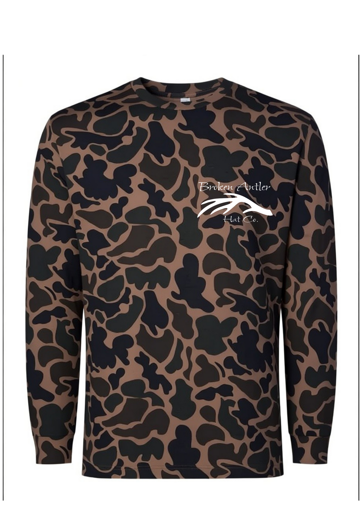 Broken Antler Hat Co.- The Cattails Long Sleeve Shirt Old School Duck Camo