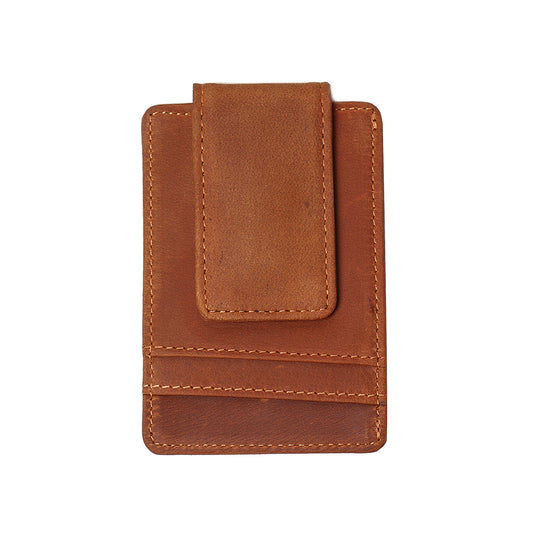 The Walden | Handmade Leather Front Pocket Wallet with Money Clip - The Tool Store