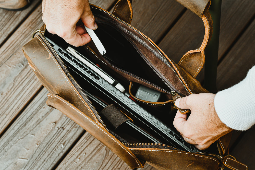 The Welch Briefcase | Vintage Leather Messenger Bag - The Tool Store