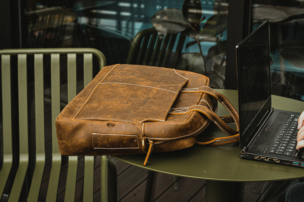 The Welch Briefcase | Vintage Leather Messenger Bag - The Tool Store