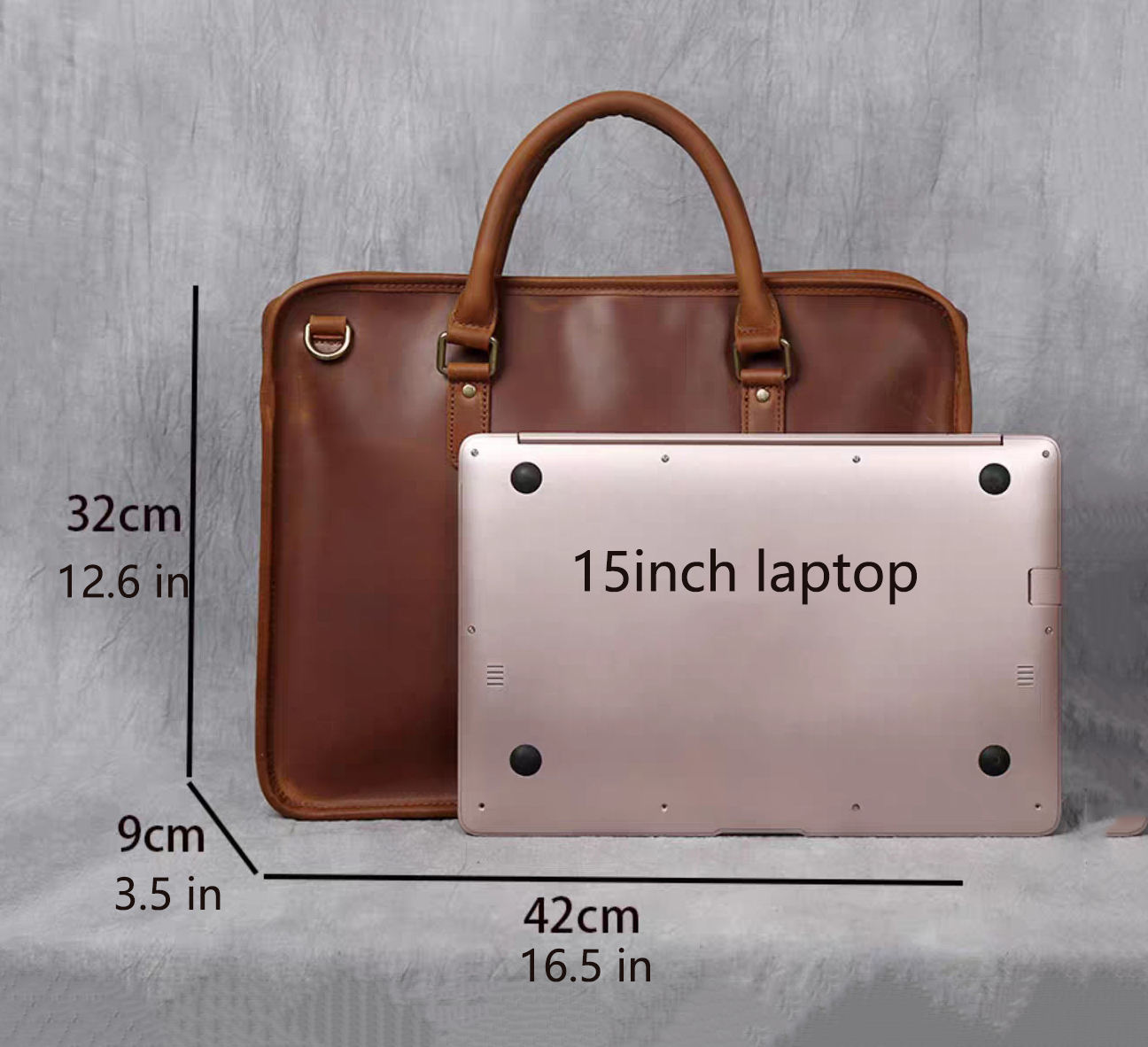 The Hemming Leather Laptop Bag | Vintage Leather Briefcase - The Tool Store