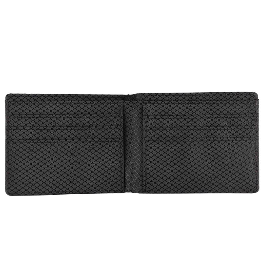 Alcantara & Real Carbon Fiber Bi-Fold Wallet (Red Stitching) - The Tool Store