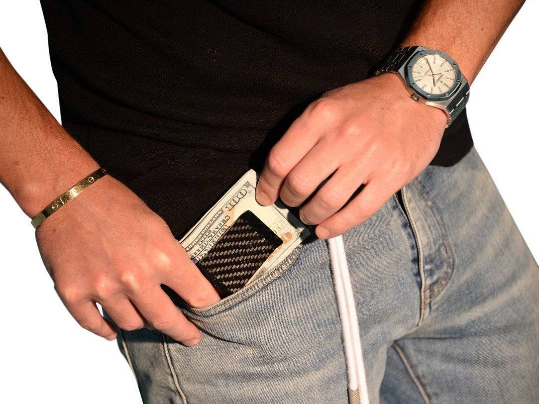 Black Carbon Fiber Money Clip - The Tool Store