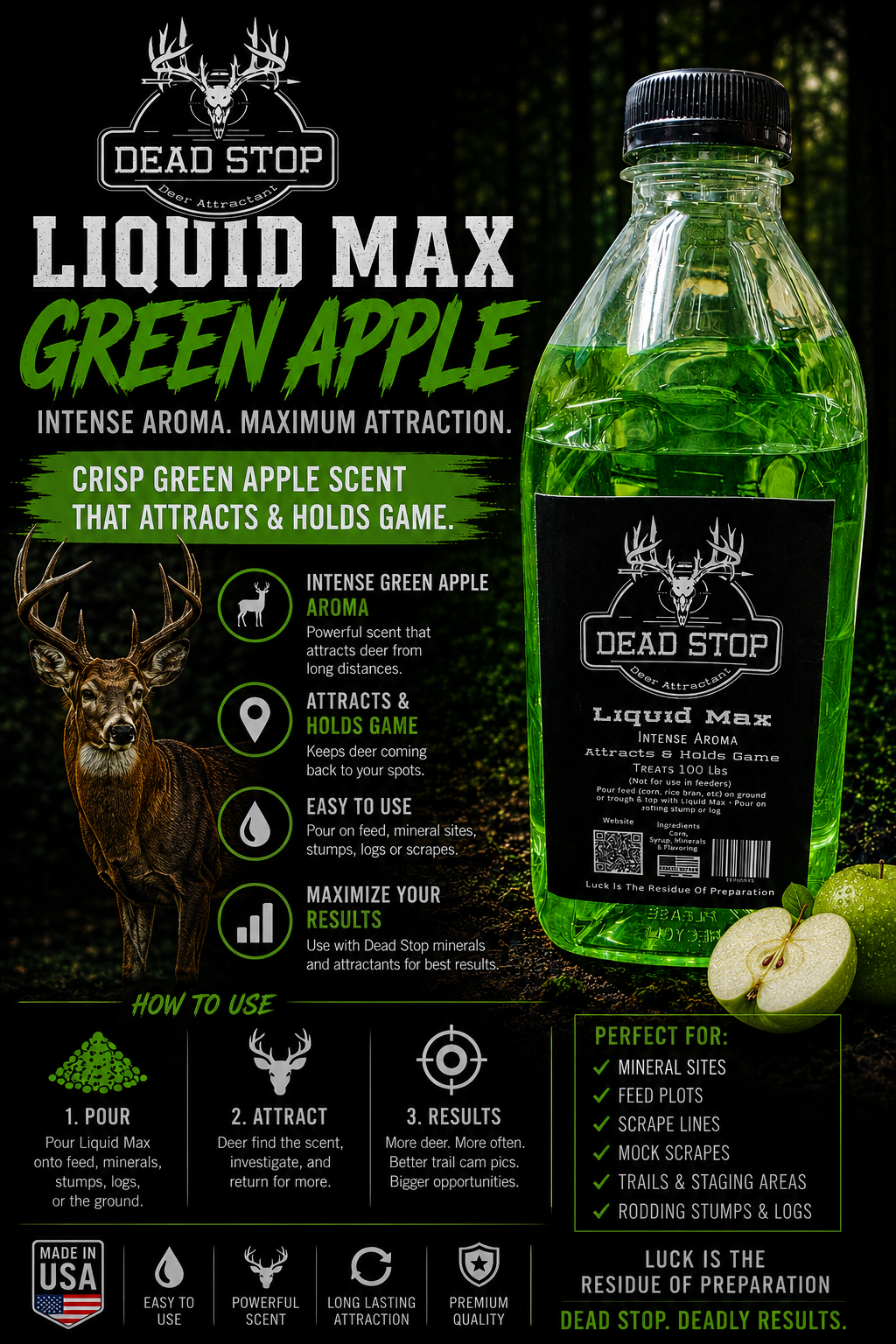 Dead Stop Liquid Max Green Apple