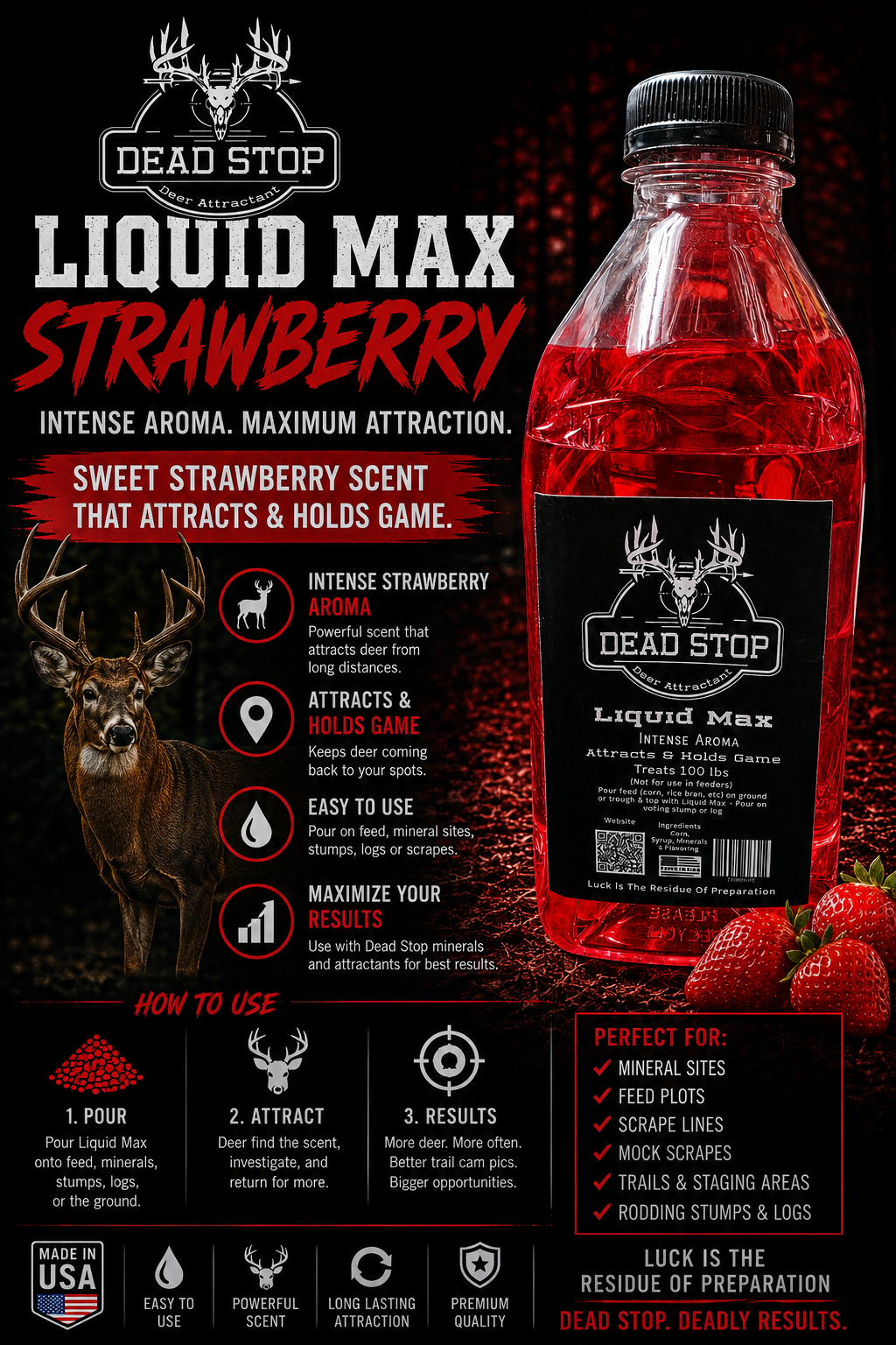 Dead Stop Liquid Max Strawberry - The Tool Store