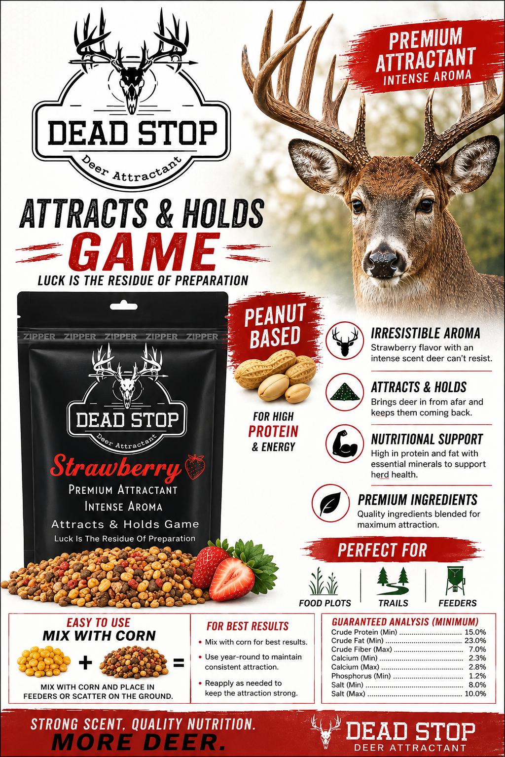 Dead Stop Deer Attractant – Strawberry Premium Attractant