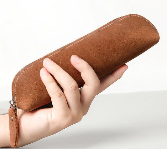 The Paavo Leather Pen Case | Leather Makeup Pouch - The Tool Store