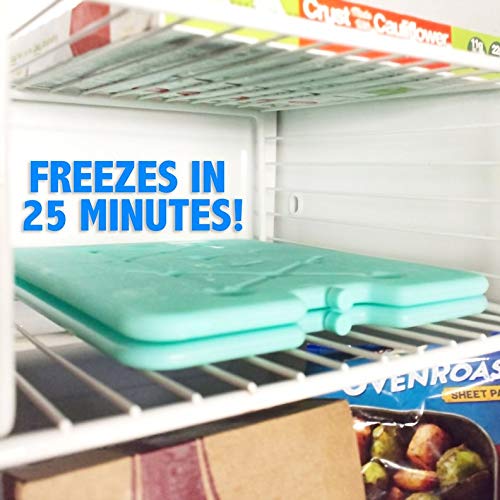 Kona Large Ice Packs for Coolers - Slim Space Saving Design - 25 Minute Freeze Time - The Tool Store