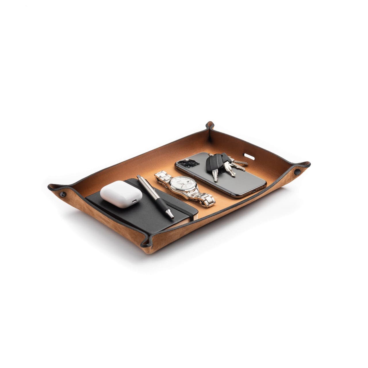 Full Grain Leather Valet Tray / Charging Station - The Tool Store