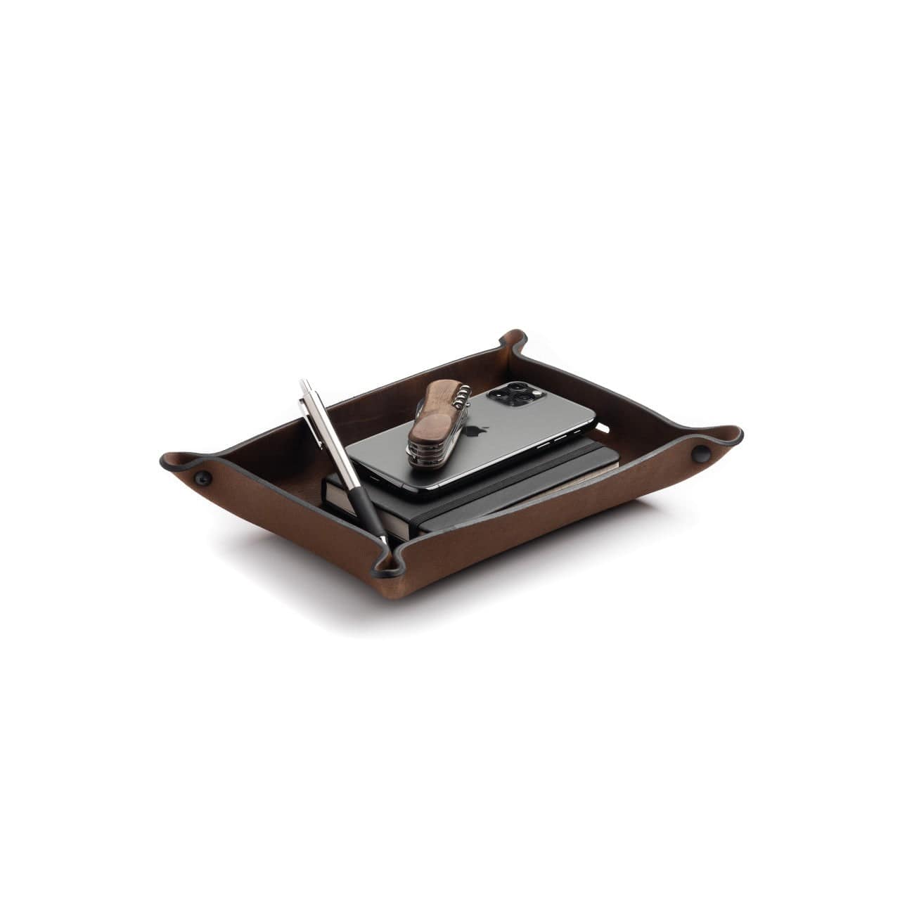 Full Grain Leather Valet Tray / Charging Station - The Tool Store