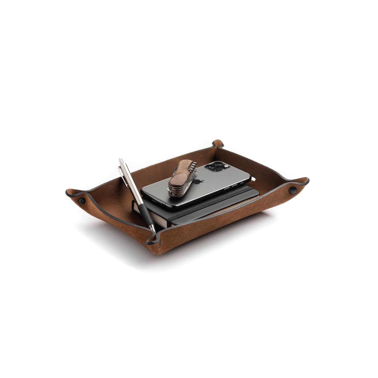 Full Grain Leather Valet Tray / Charging Station - The Tool Store