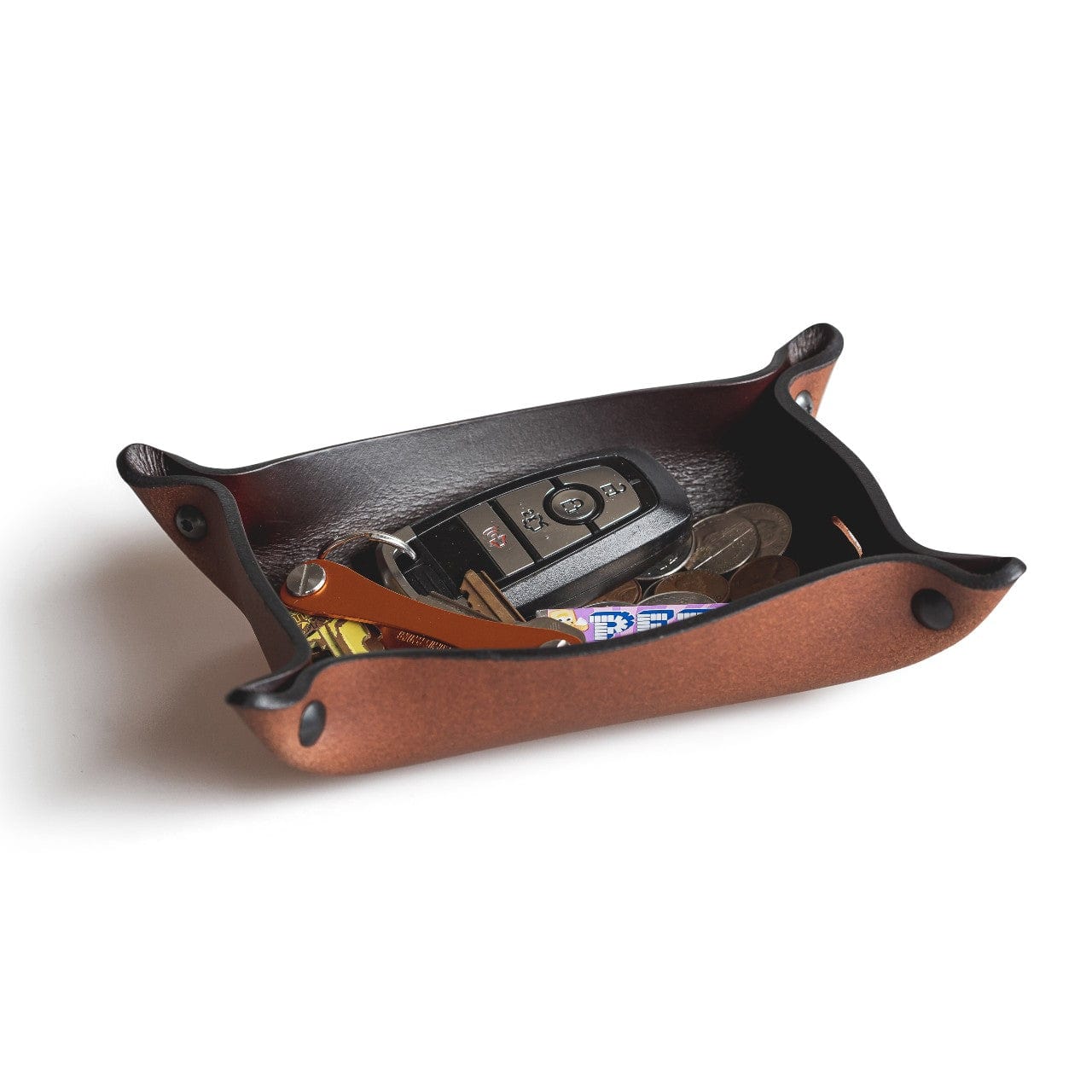 Full Grain Leather Valet Tray / Charging Station - The Tool Store