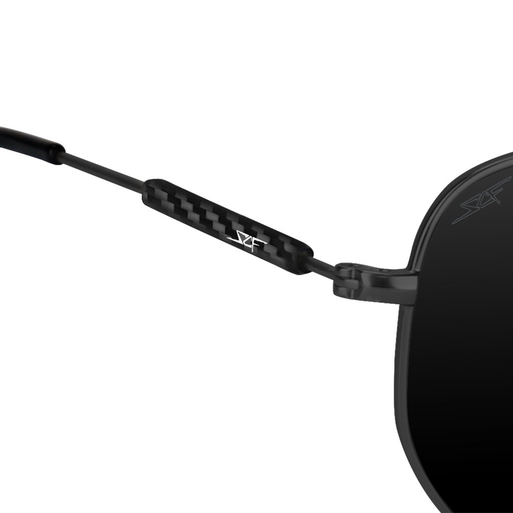 ●GEO● Real Carbon Fiber Sunglasses (Polarized Lens | Carbon Fiber Temples | Black) - The Tool Store