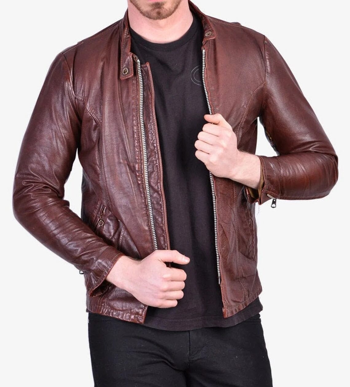 Bridger Brown Leather Jacket - The Tool Store