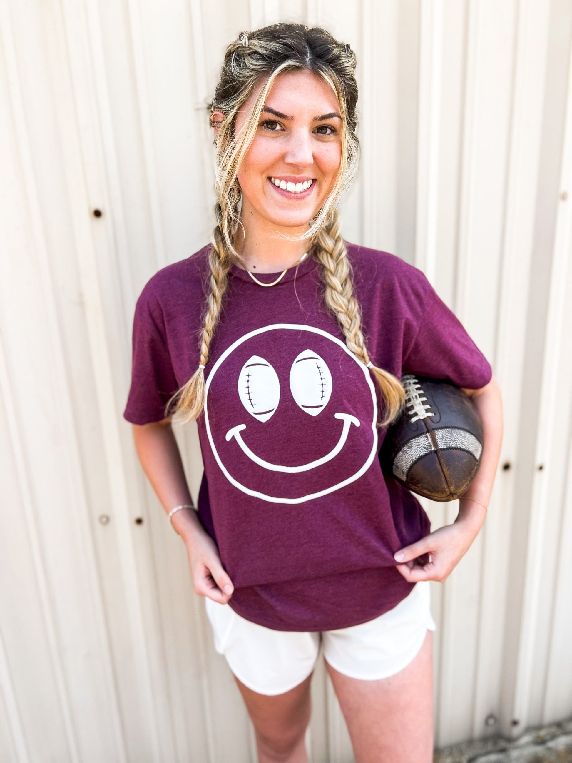 Football Smiley Tee - The Tool Store