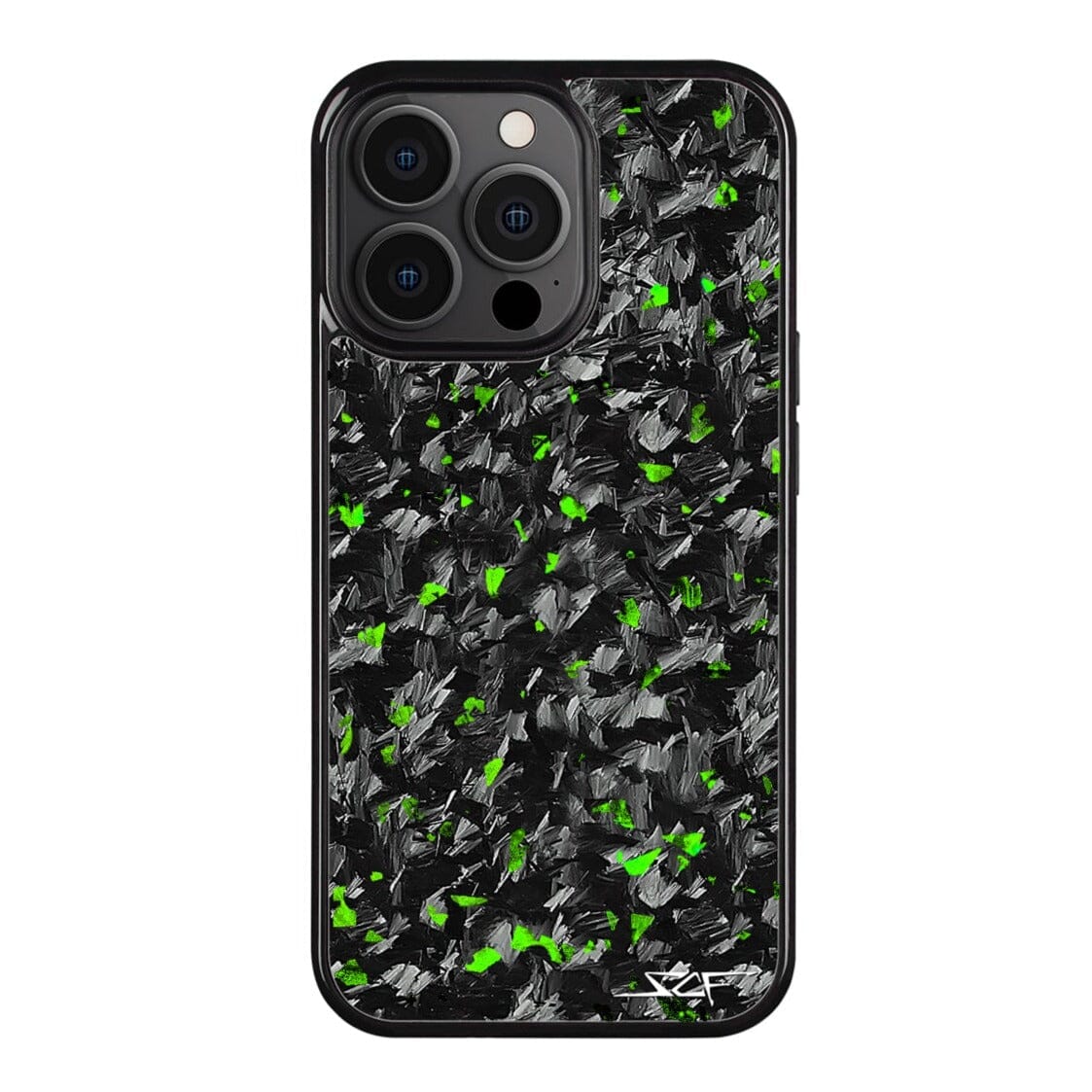 iPhone 13 Pro Max Real Green Flake Forged Carbon Fiber Phone Case | CLASSIC Series - The Tool Store