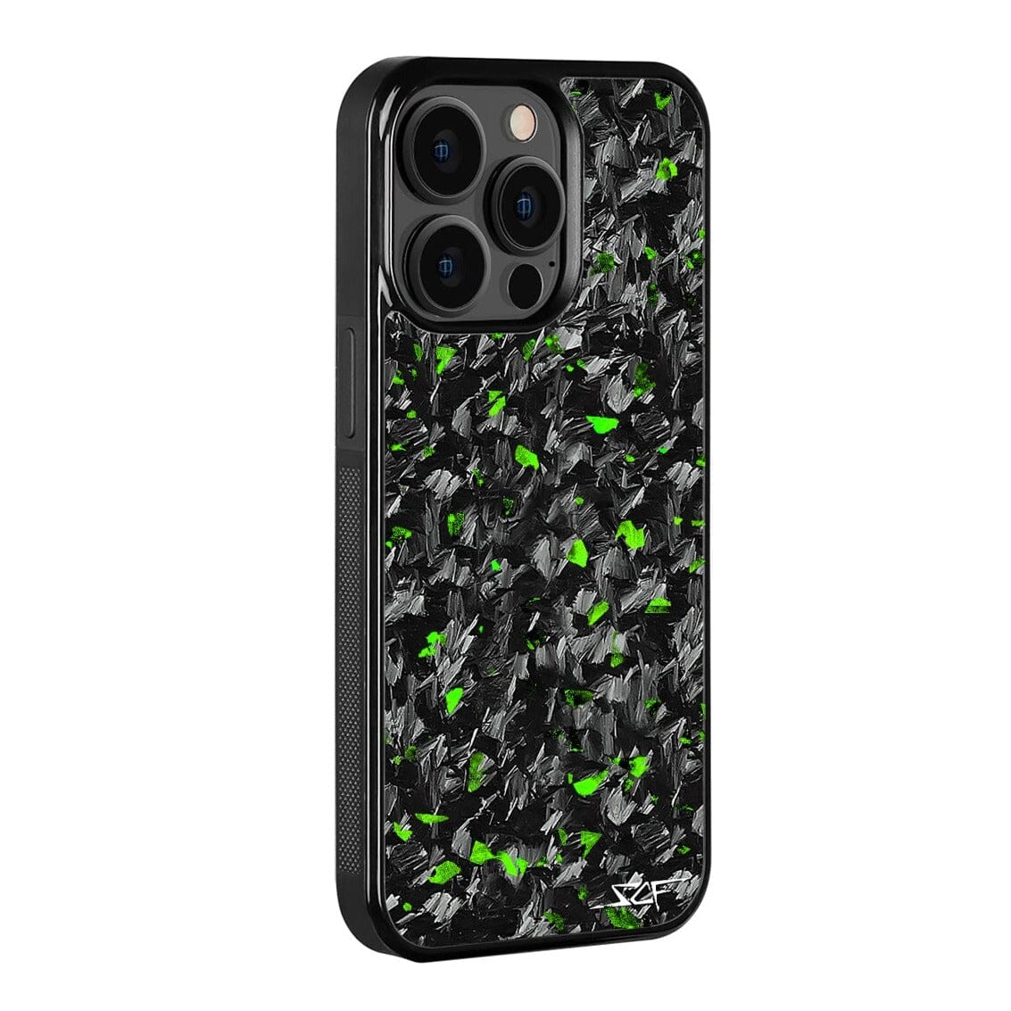 iPhone 13 Pro Max Real Green Flake Forged Carbon Fiber Phone Case | CLASSIC Series - The Tool Store