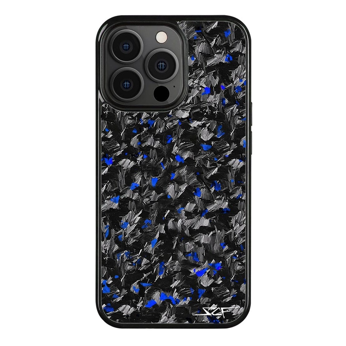 iPhone 13 Pro Real Blue Flake Forged Carbon Fiber Phone Case | CLASSIC Series - The Tool Store