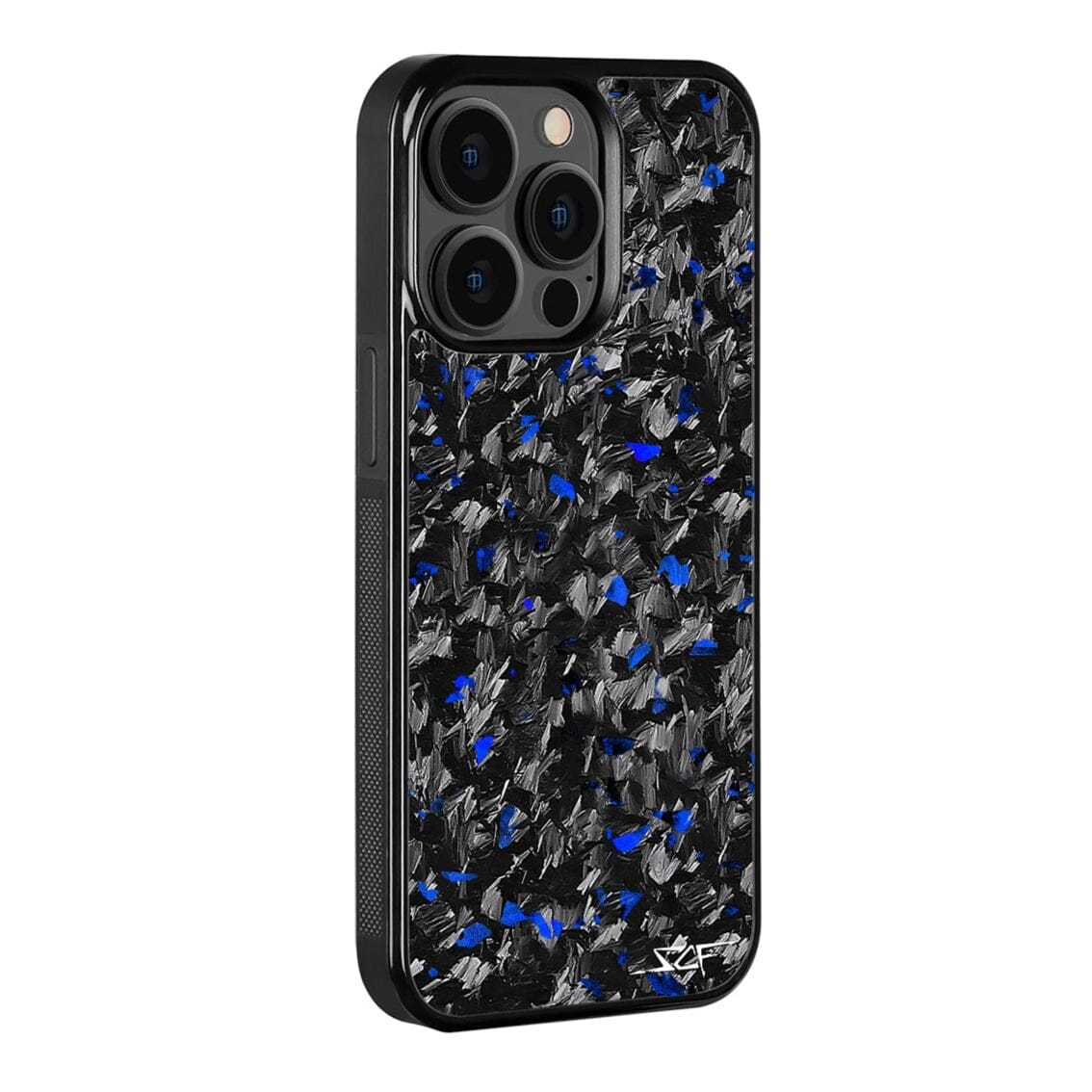 iPhone 13 Pro Real Blue Flake Forged Carbon Fiber Phone Case | CLASSIC Series - The Tool Store