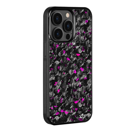 iPhone 14 Pro Max Real Purple Flake Forged Carbon Fiber Phone Case | CLASSIC Series - The Tool Store