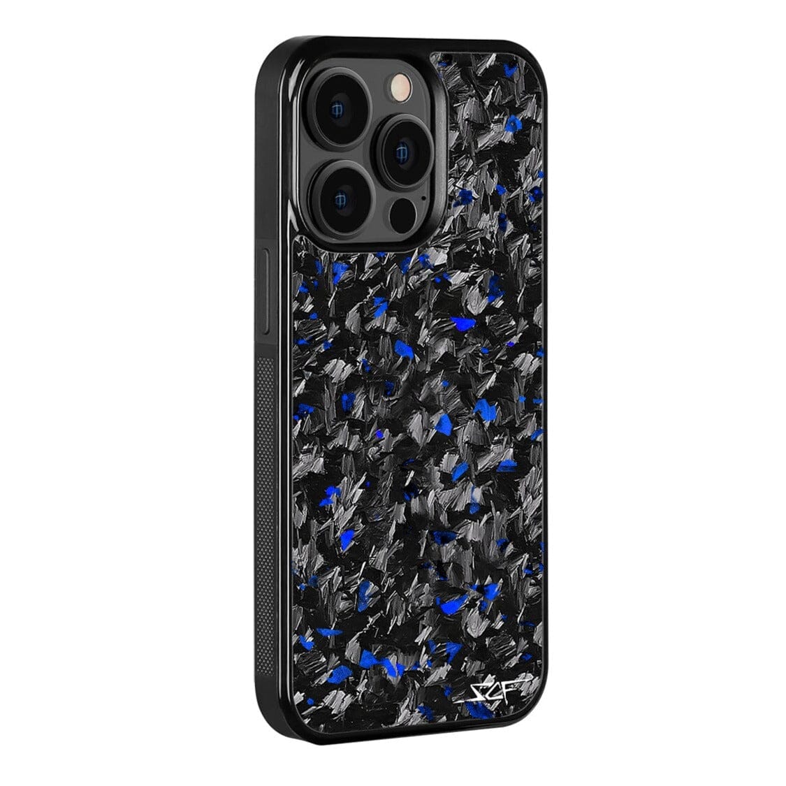 iPhone 14 Pro Real Blue Flake Forged Carbon Fiber Phone Case | CLASSIC Series - The Tool Store