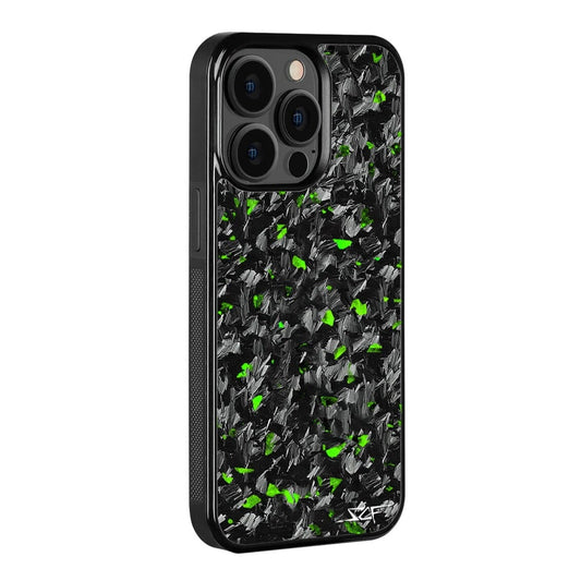 iPhone 15 Pro Max Real Green Flake Forged Carbon Fiber Phone Case | CLASSIC Series - The Tool Store