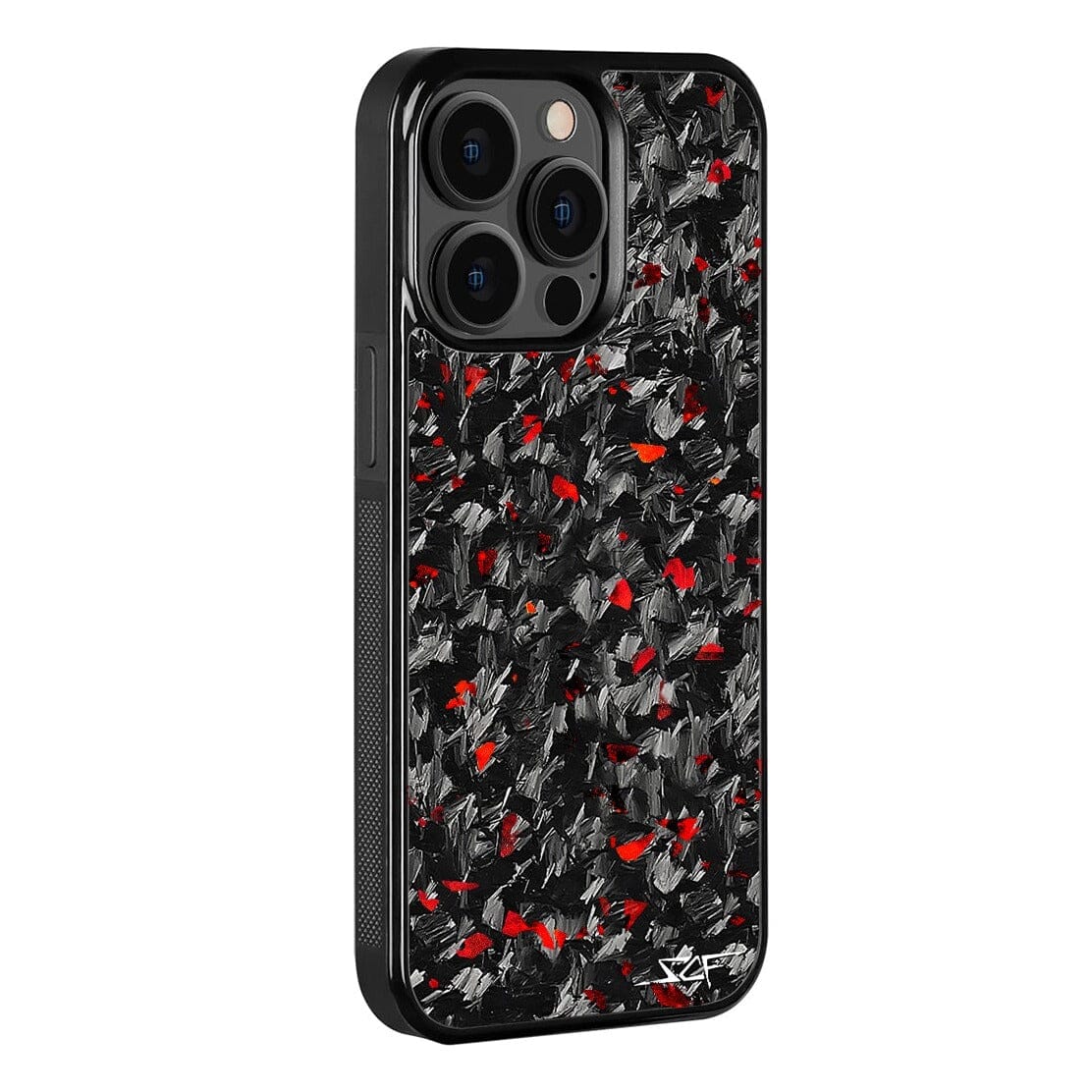 iPhone 15 Pro Max Real Red Flake Forged Carbon Fiber Phone Case | CLASSIC Series - The Tool Store