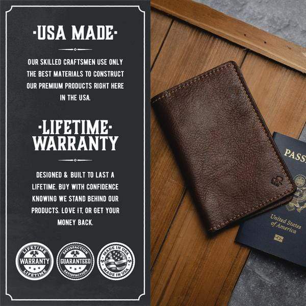 Leather Passport Holder / Field Notes Cover - The Tool Store