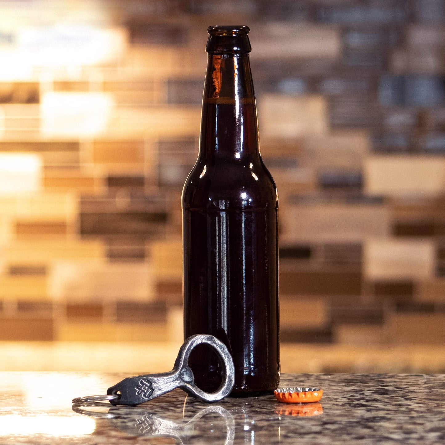 Hand Forged Keychain Bottle Opener - The Tool Store