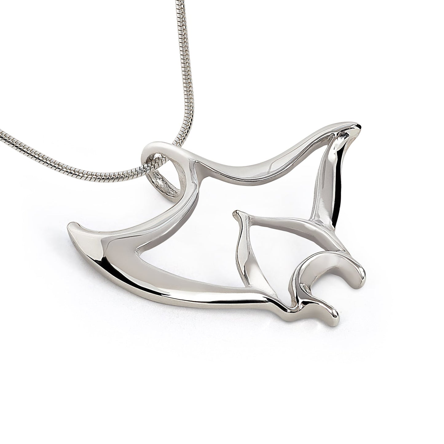 Manta Ray Necklace for Women Sterling Silver- Stingray Necklace for Women | Sterling Silver Stingray Necklace | Stingray Jewelry | Manta Ray Pendant - The Tool Store