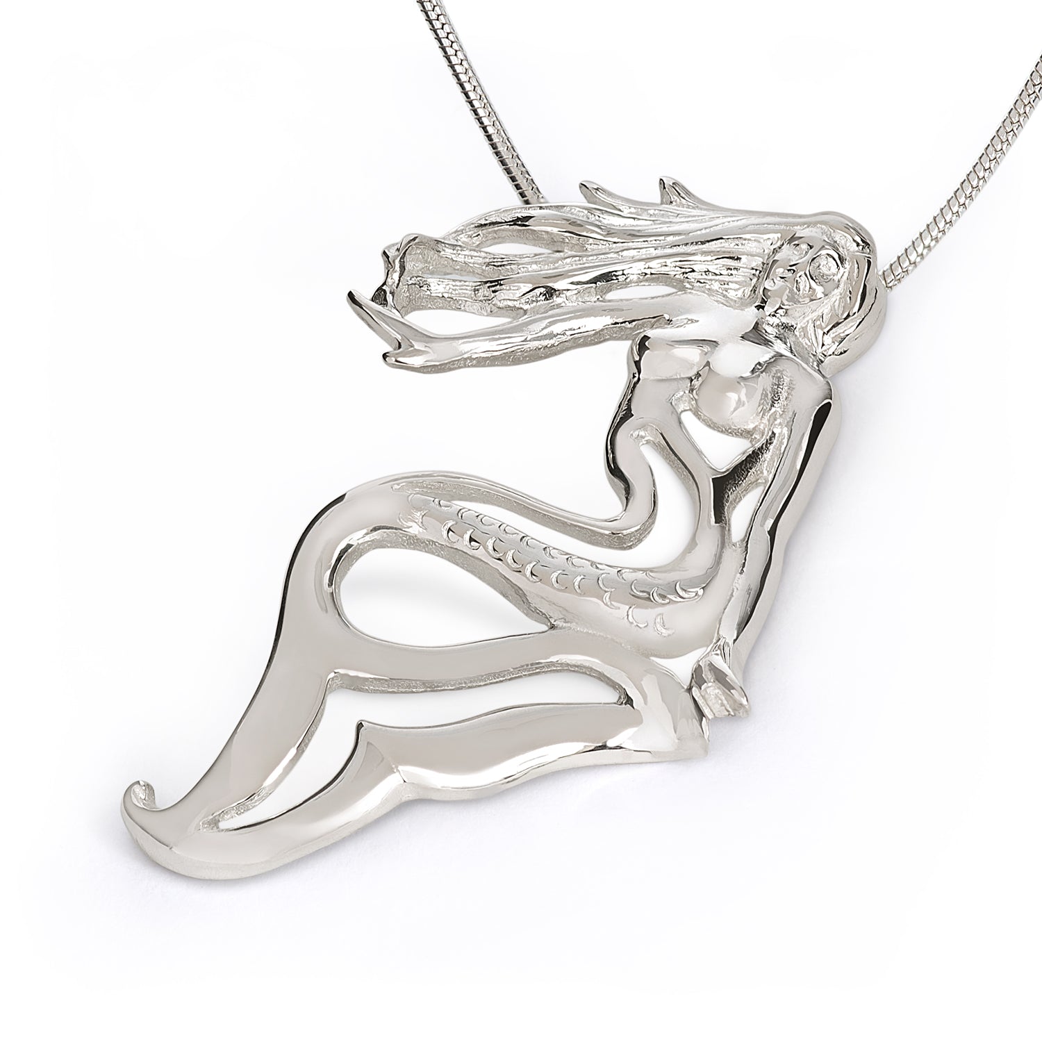 Mermaid Jewelry for Women Sterling Silver- Mermaid Necklaces for Women, Mermaid Gift Ideas for Adults - The Tool Store