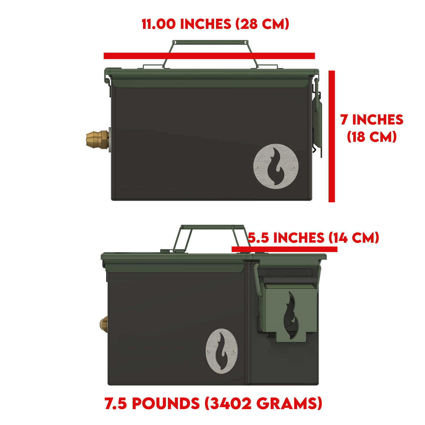 Original LavaBox: The World's Best Ammo Can Firepit - The Tool Store