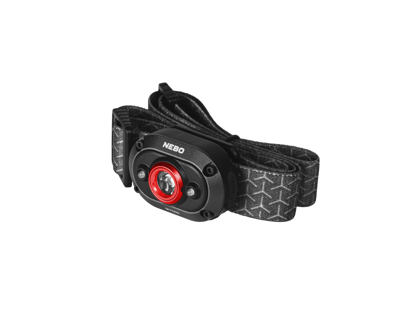 Nebo Mycro Red Rechargeable Headlamp and Cap Red LED Light with 110 Lumen Turbo Mode - The Tool Store