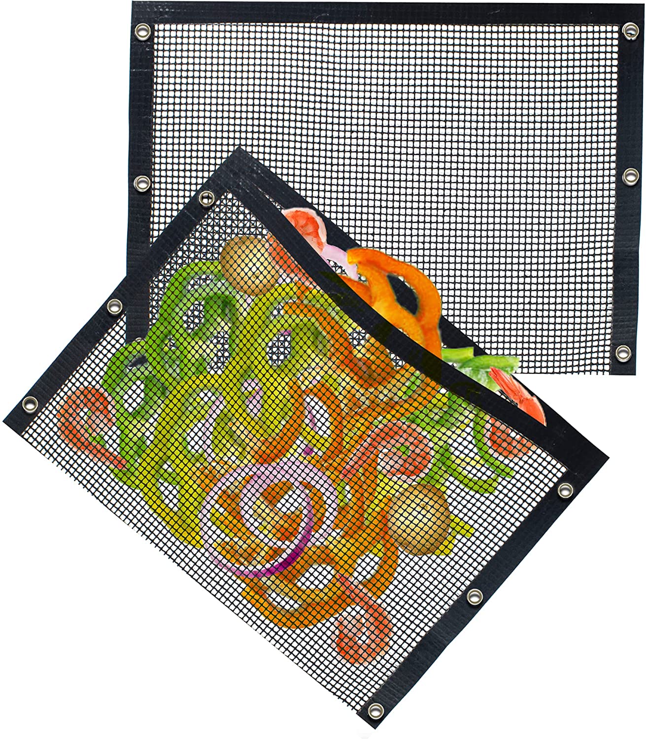 Kona Mesh Grill Bags - Non-Stick BBQ Grilling Bags for Veggies (Set of 2) - Reusable & Easy to Clean - The Tool Store