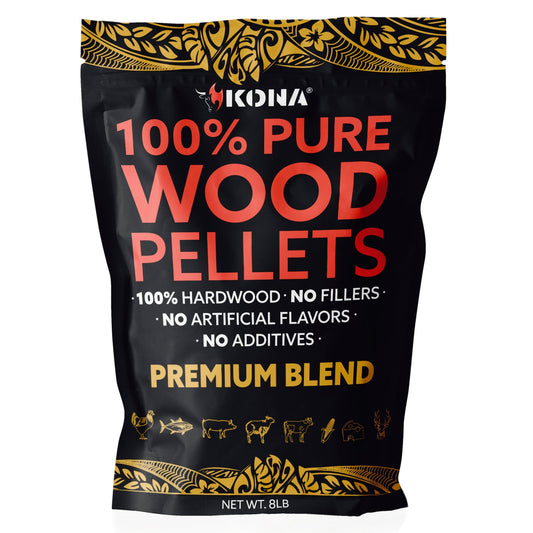 Kona Premium Blend Wood Pellets - Nearly Perfect Smoke Flavor - Hardwood Grilling, BBQ & Smoking Pellets - The Tool Store