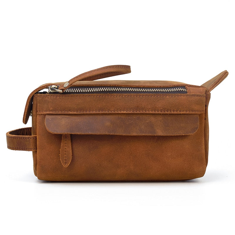 Dado Leather Dopp Kit | Handmade Leather Toiletry Bag - The Tool Store