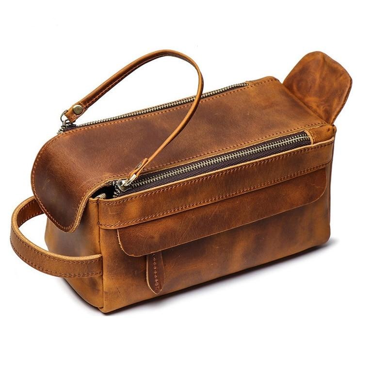 Dado Leather Dopp Kit | Handmade Leather Toiletry Bag - The Tool Store