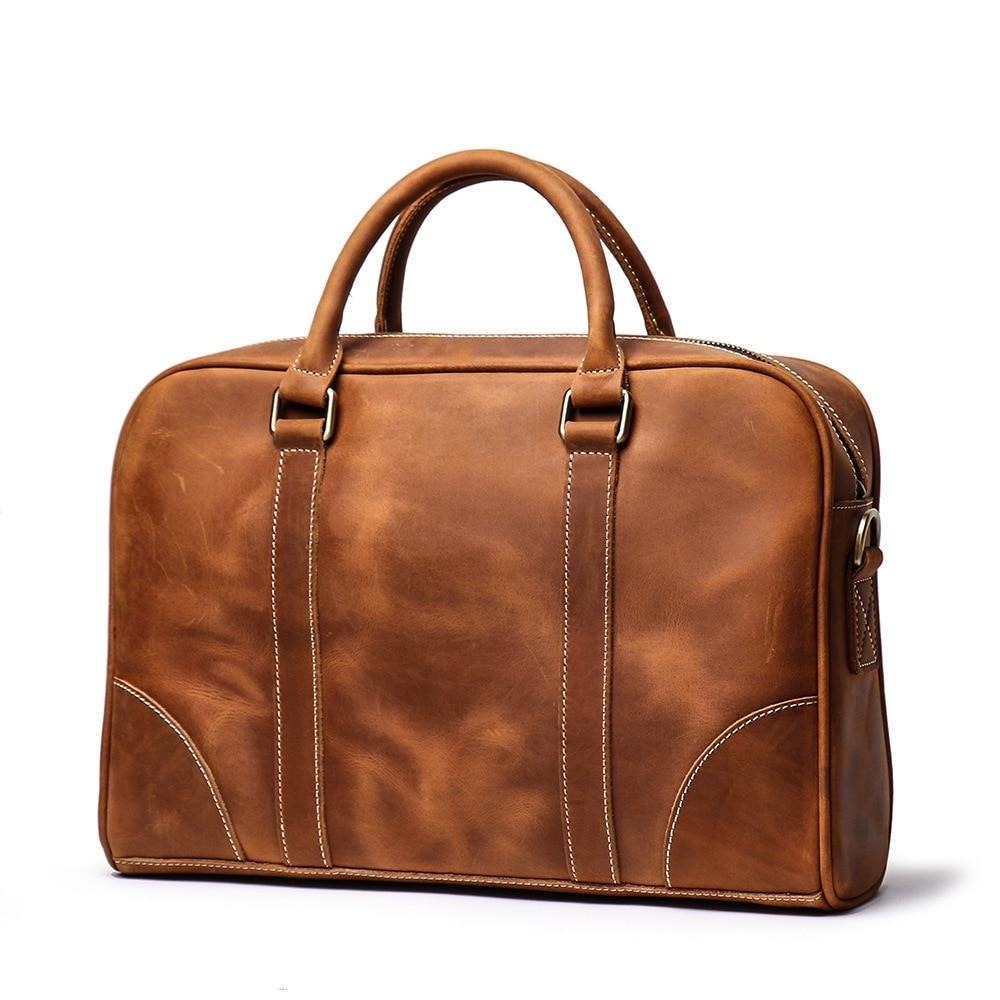 The Bjorn Leather Laptop Bag | Vintage Leather Briefcase - The Tool Store