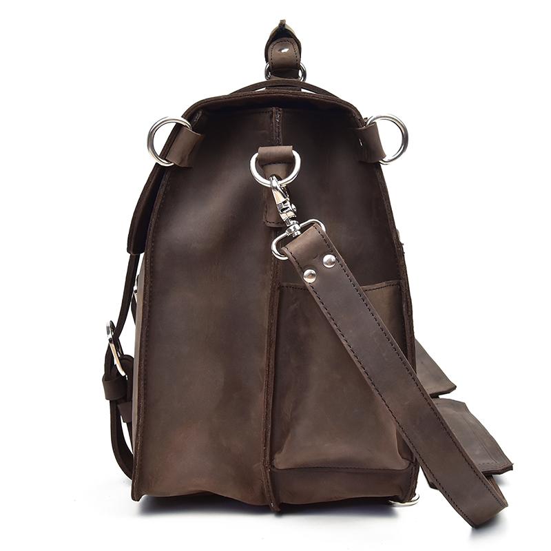 The Gustav Messenger Bag | Large Capacity Vintage Leather Messenger Bag - The Tool Store