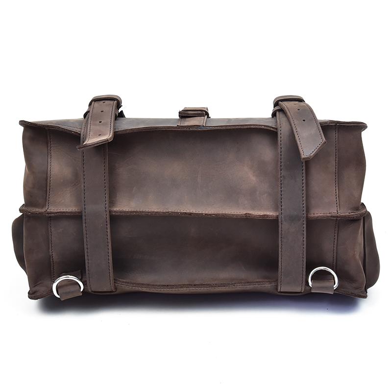 The Gustav Messenger Bag | Large Capacity Vintage Leather Messenger Bag - The Tool Store