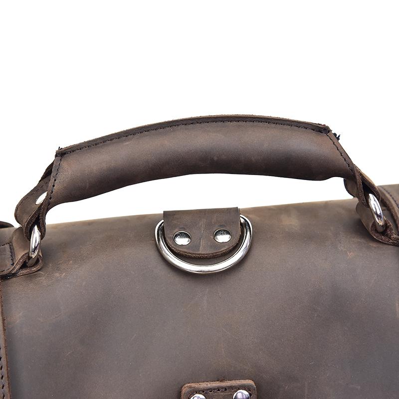 The Gustav Messenger Bag | Large Capacity Vintage Leather Messenger Bag - The Tool Store