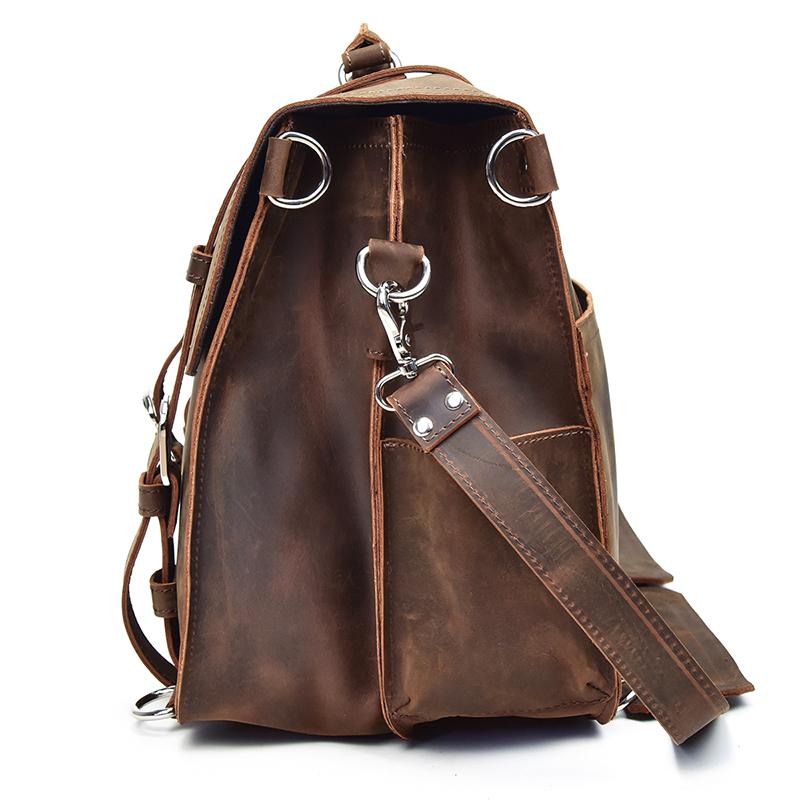 The Gustav Messenger Bag | Large Capacity Vintage Leather Messenger Bag - The Tool Store